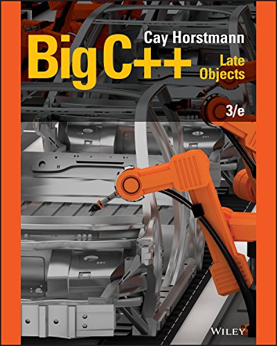Instructor manual Big C++: Late Objects (3rd Edition) - Pdf