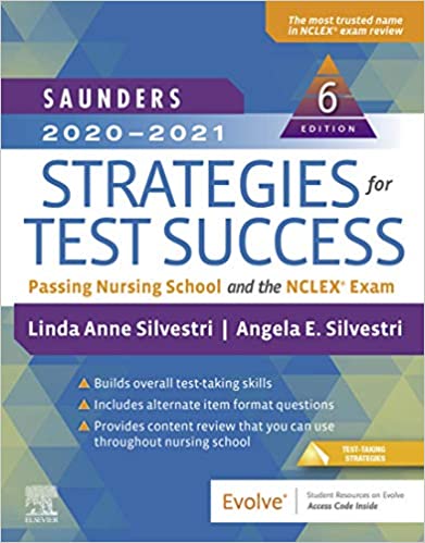 Saunders 2020-2021 Strategies for Test Success - E-Book: Passing Nursing School and the NCLEX Exam (6th Edition) - Epub + Converted pdf