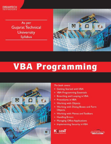 VBA Programming, (As per syllabus of Gujarat Technical University) - pdf