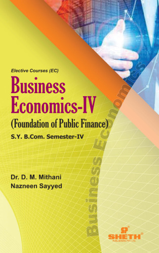 Business Economics – IV (Foundation Of Public Finance) 2020-2021 - pdf