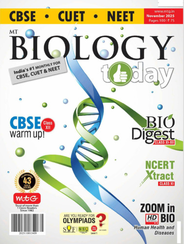 Biology Today November 2025 for NEET CBSE CUET NET CET - pdf