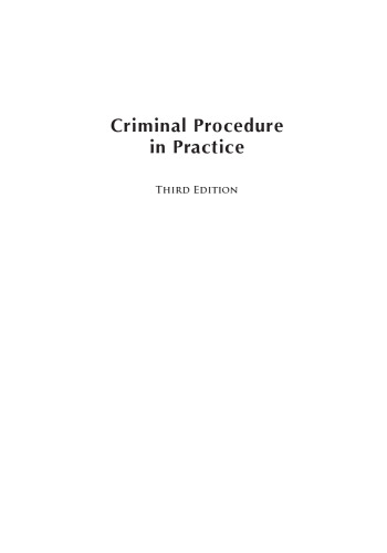 Criminal Procedure in Practice Third - pdf