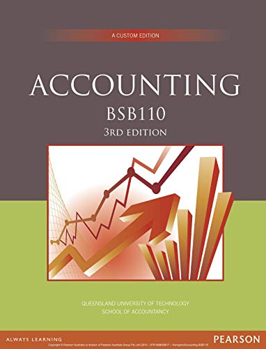 Accounting BSB110 (Custom Edition) (3rd Edition) - Original PDF