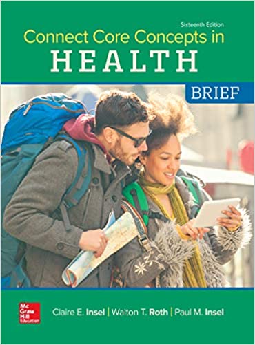 Connect Core Concepts in Health, BRIEF, BOUND Edition (16th Edition) - Original PDF