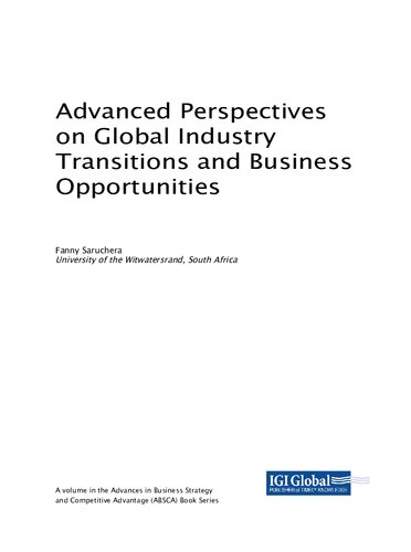 Advanced Perspectives on Global Industry Transitions and Business Opportunities - Pdf