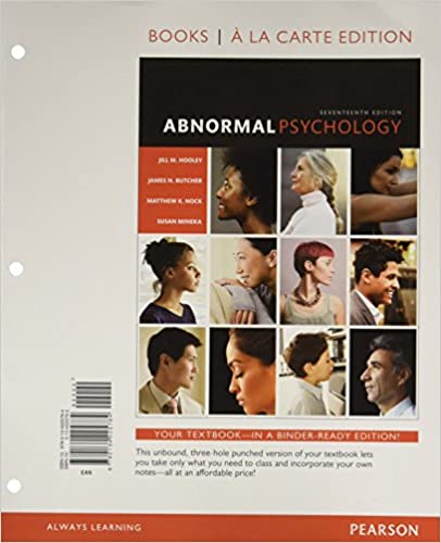 Abnormal Psychology -- Books a la Carte (17th Edition)  - Original PDF