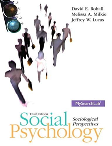 Social Psychology: Sociological Perspectives (Mysearchlab) (3rd Edition) - Original PDF