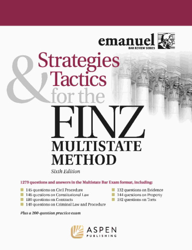 Strategies & Tactics for the Finz Multistate Method (6th Edition) - pdf