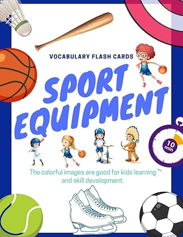 Sports equipment Flashcards vocabulary for Kids : Flashcards of sports equipment for Kids and Preschools for Learning & Skill Development - Epub + Converted PDF