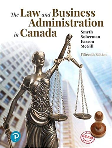 The Law and Business Administration in Canada - Epub + Converted PDF