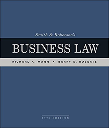 Smith and Roberson’s Business Law (17th Edition) - Original PDF
