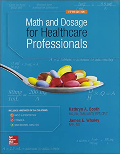 MATH AND DOSAGE CALCULATIONS FOR HEALTHCARE PROFESSIONALS (5th Edition) - Original PDF