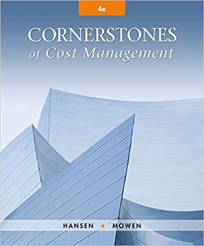 Cornerstones of Cost Management (Cornerstones Series) (4th Edition) - Original PDF