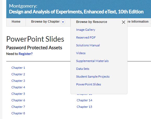 [Soultion manul + Full resources] Design and Analysis of Experiments, Enhanced eText, 10th Edition - Word