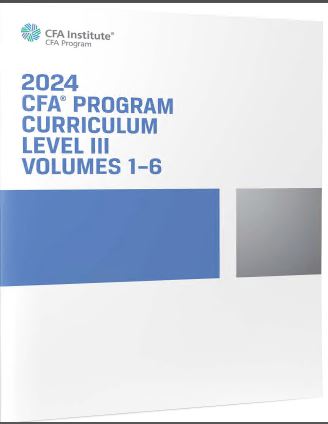 2024 CFA Program Curriculum Level III Box Set - Orginal Pdf