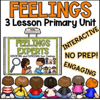 Feelings Identification and Expression No-Prep Guidance Lessons - Zip