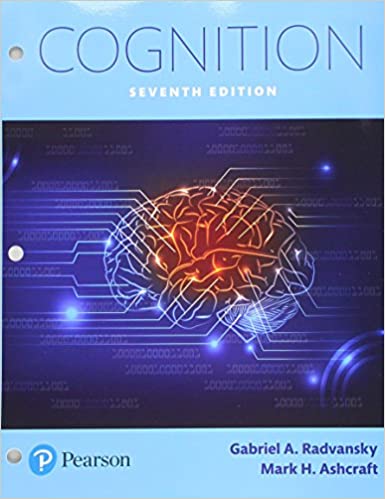 Cognition (7th Edition) BY Radvansky - Image pdf with Ocr
