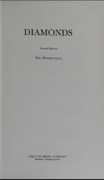Diamonds BY Bruton - Scanned Pdf with Ocr