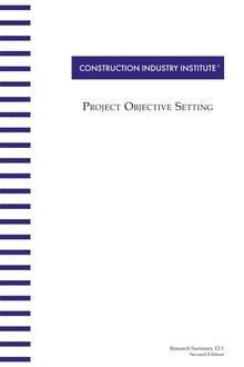 CII RS12-1 Project Objective Setting (2nd Edition) - Original PDF