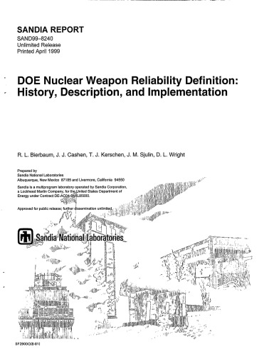 Nuclear Weapon Reliability Definition - Original PDF