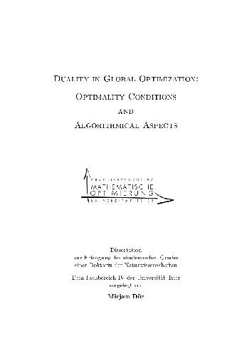 Duality in Global Optimization: Optimality Conditions and Algorithmical Aspects - Original PDF