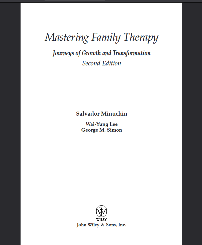 Mastering Family Therapy: Journeys of Growth and Transformation - Original PDF