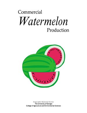 Commercial Watermelon Production - Original PDF