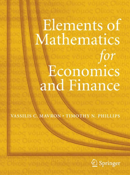 Elements of Mathematics for Economics and Finance - PDF