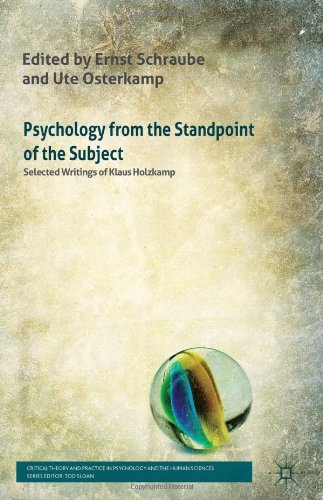 Psychology from the Standpoint of the Subject: Selected Writings of Klaus Holzkamp - Original PDF