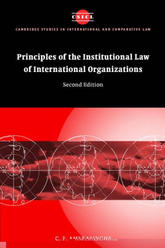 Principles of the Institutional Law of International Organizations - Original PDF