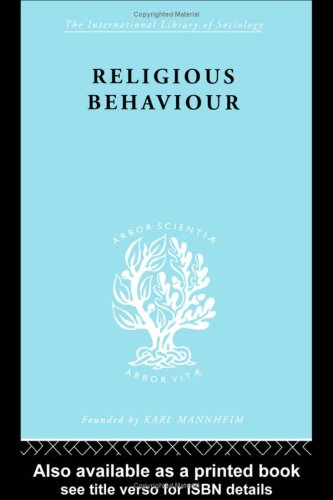 The Sociology of Religion: Religious Behaviour - Original PDF