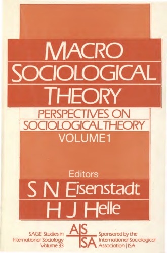 Perspectives on Sociological Theory, Vol. 1: Macro-Sociological Theory - Original PDF