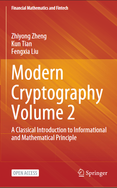Modern Cryptography Volume 2 A Classical Introduction to Informational and Mathematical Principle - Original PDF