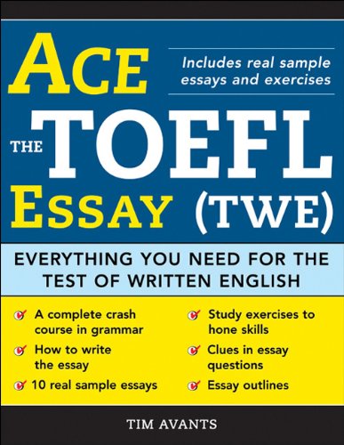 Ace the TOEFL essay everything you need for the test of written English - Original PDF