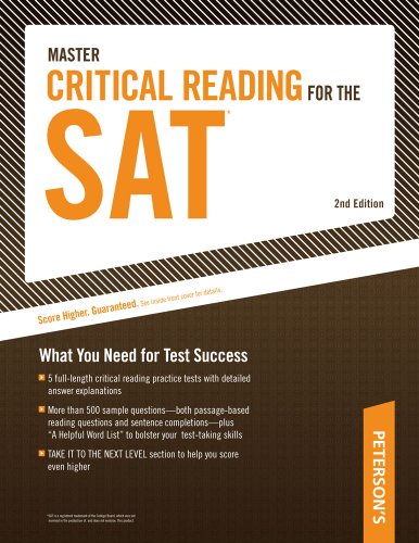 Master Critical Reading for the SAT: What You Need for Test Success, 2nd Edition - PDF