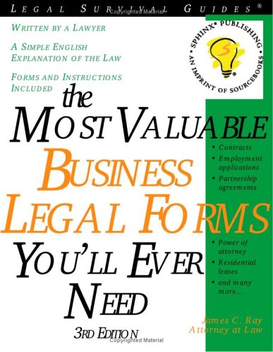 The Most Valuable Business Legal Forms You Will Ever Need, 3E (current for any state) (Most Valuable Business Legal Forms You'll Ever Need) - PDF