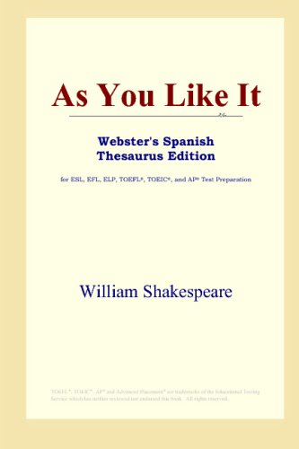 As You Like It (Webster's Spanish Thesaurus Edition) - PDF