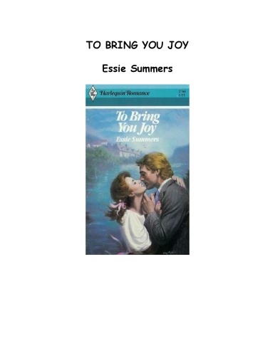 To Bring You Joy (Harlequin Romance) - Original PDF