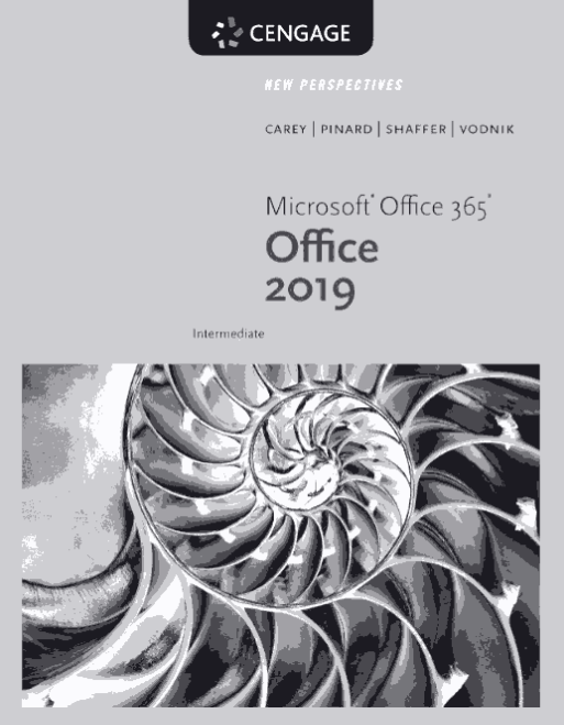 New Perspectives MicrosoftOffice 365 & Office 2019 Introductory (MindTap Course List) 1st - Original PDF