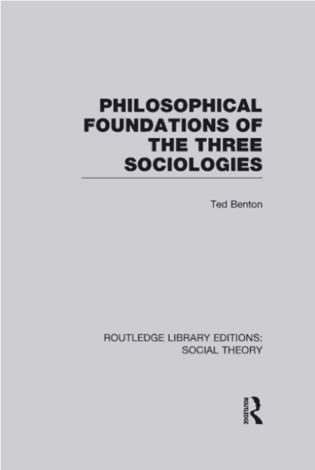PHILOSOPHICAL FOUNDATIONS OF THE THREE SOCIOLOGIES - Original PDF