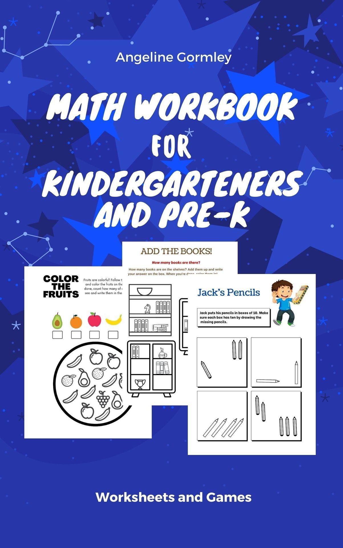 Math Workbook for Kindergarteners and PreK Worksheets and Games - Epub + Converted PDF